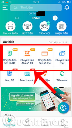 Chuyển tiền bằng Viettel Pay