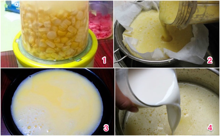 Cách nấu sữa bắp ngon tại nhà