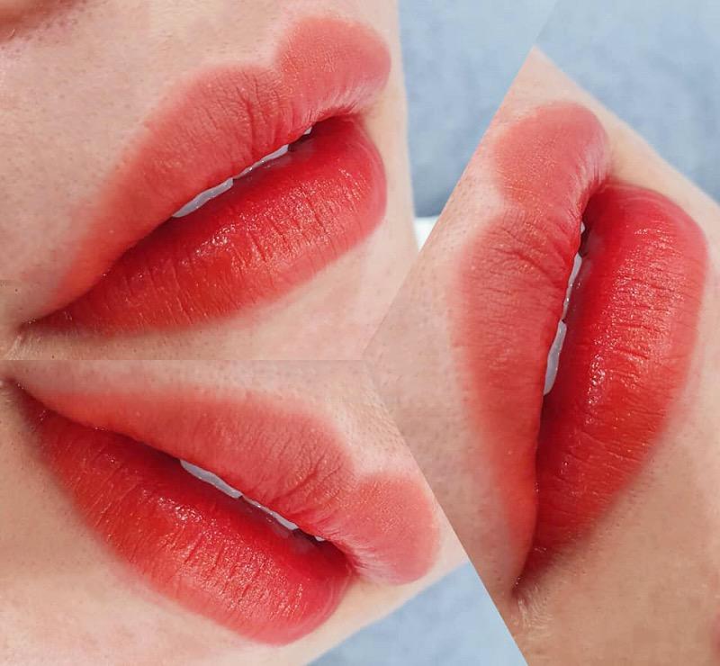 Hình ảnh phun môi phục hồi tế bào gốc tại Dr.Lena