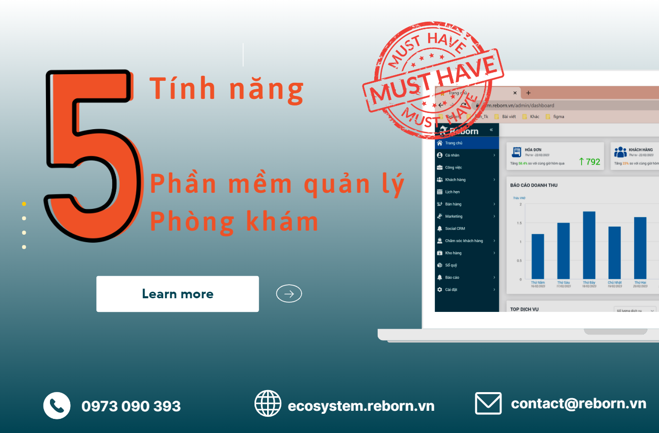 TOP 5 tính năng quan trọng của phần mềm quản lý phòng khám nha khoa phải có
