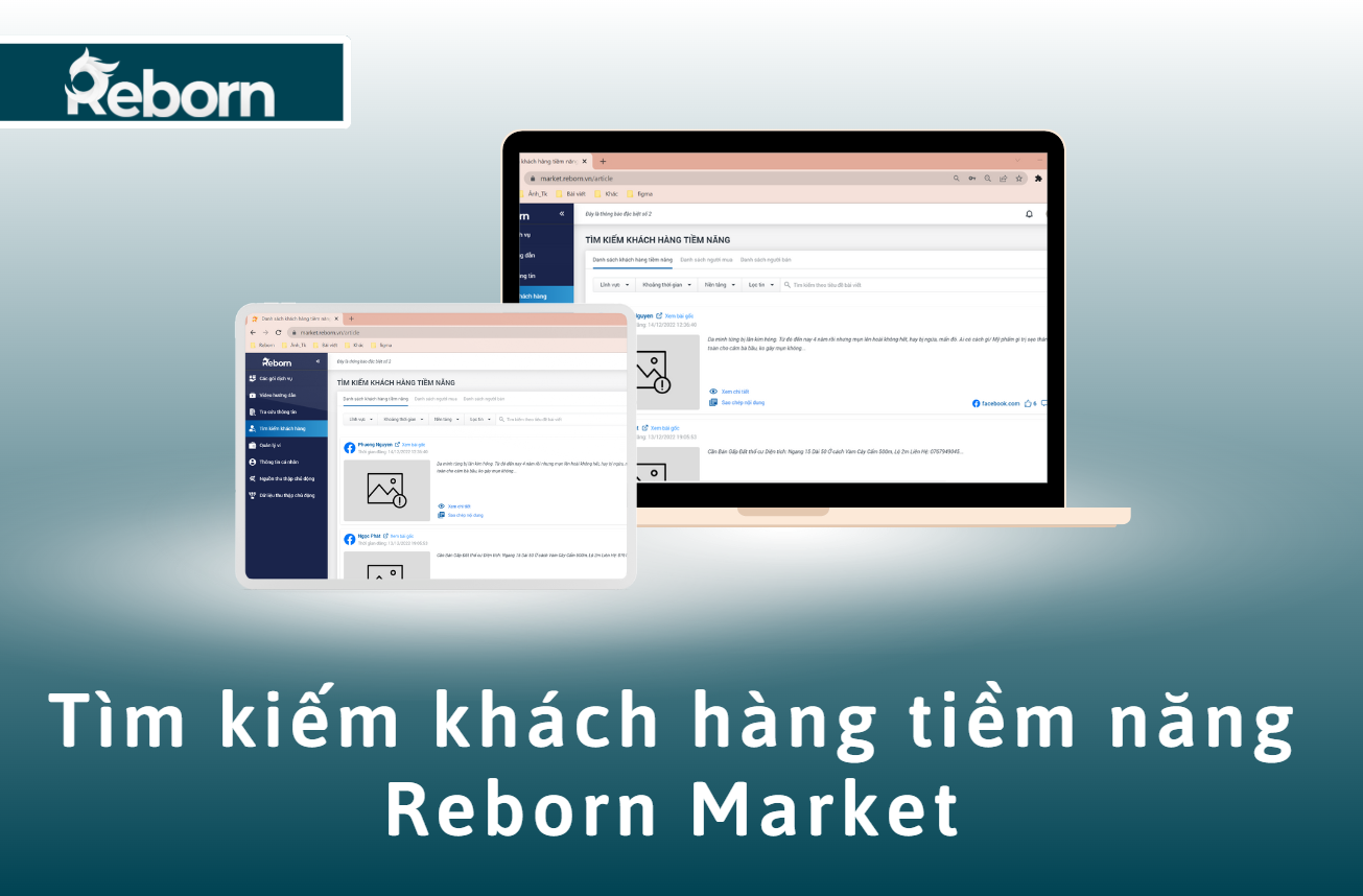 Reborn Market - Công cụ tìm kiếm khách hàng tiềm năng